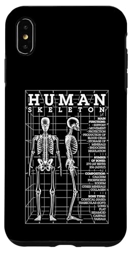 Knochen-Diagramm des menschlichen Skeletts, STEM Wissenschaft Fakten Hülle für iPhone XS Max von Grandio Design Funny Scientific Science Gifts