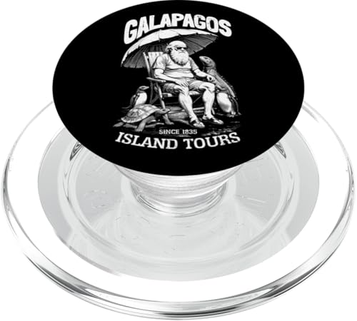 Lustige Charles Darwin Galapagos Island Tours Evolution PopSockets PopGrip für MagSafe von Grandio Design Funny Scientific Science Gifts