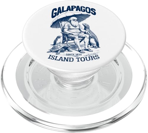 Lustige Charles Darwin Galapagos Island Tours Evolution PopSockets PopGrip für MagSafe von Grandio Design Funny Scientific Science Gifts