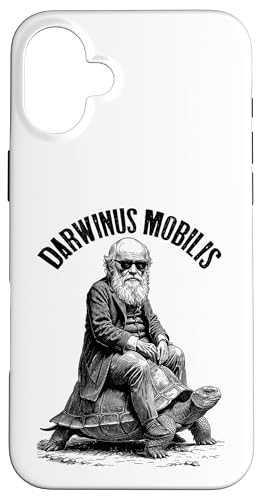 Lustige Charles Darwin Schildkröte Darwinus Mobilis Evolution Hülle für iPhone 16 Plus von Grandio Design Funny Scientific Science Gifts