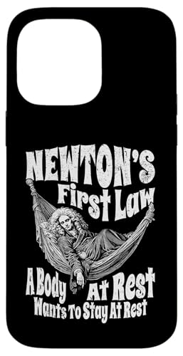 Lustige Physik Newtons erster Rechtskörper im Ruhezustand Wissenschaft Hülle für iPhone 14 Pro Max von Grandio Design Funny Scientific Science Gifts