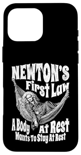 Lustige Physik Newtons erster Rechtskörper im Ruhezustand Wissenschaft Hülle für iPhone 16 Pro Max von Grandio Design Funny Scientific Science Gifts