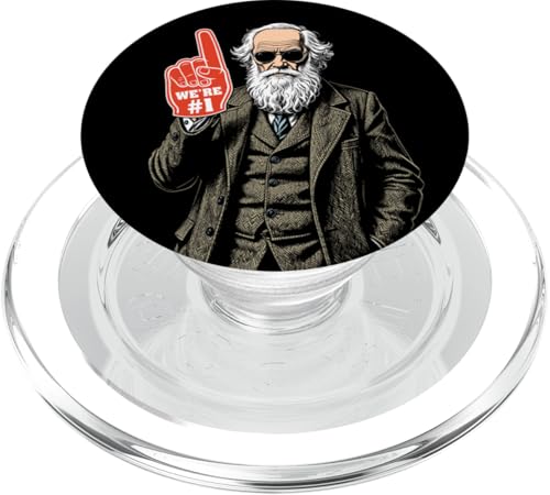 Lustiger Charles Darwin Schaumstoff-Finger Nummer eins in Evolution PopSockets PopGrip für MagSafe Lustiger Charles Darwin Schaumstoff-Finger Nummer eins in Evolution PopSockets PopGrip für MagSafe von Grandio Design Funny Scientific Science Gifts