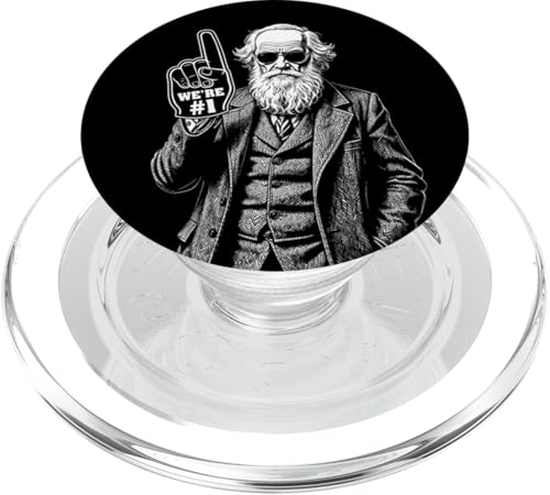 Lustiger Charles Darwin Schaumstoff-Finger Nummer eins in Evolution PopSockets PopGrip für MagSafe Lustiger Charles Darwin Schaumstoff-Finger Nummer eins in Evolution PopSockets PopGrip für MagSafe von Grandio Design Funny Scientific Science Gifts