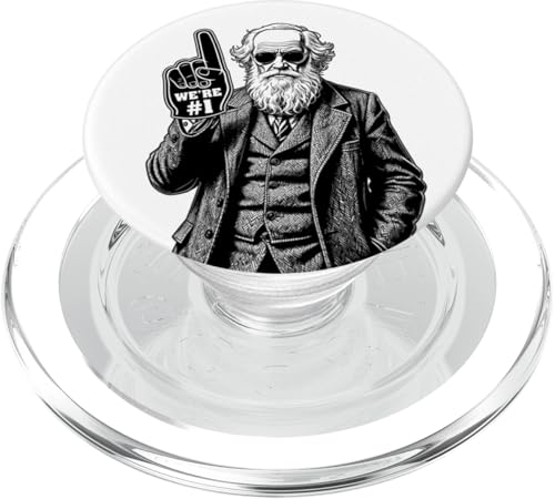 Lustiger Charles Darwin Schaumstoff-Finger Nummer eins in Evolution PopSockets PopGrip für MagSafe Lustiger Charles Darwin Schaumstoff-Finger Nummer eins in Evolution PopSockets PopGrip für MagSafe von Grandio Design Funny Scientific Science Gifts