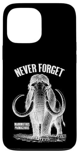 Mammoth Never Forget Mammuthus Primigenius Paläontology Hülle für iPhone 13 Pro Max von Grandio Design Funny Scientific Science Gifts