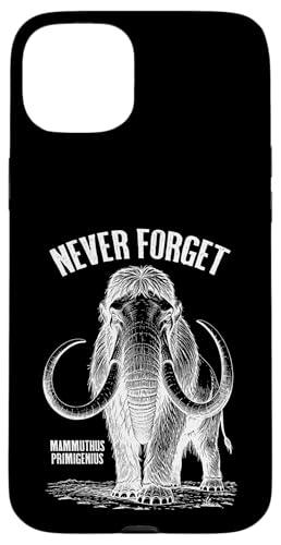Mammoth Never Forget Mammuthus Primigenius Paläontology Hülle für iPhone 15 Plus von Grandio Design Funny Scientific Science Gifts