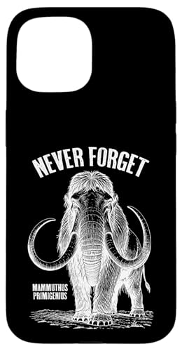 Mammoth Never Forget Mammuthus Primigenius Paläontology Hülle für iPhone 15 von Grandio Design Funny Scientific Science Gifts