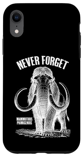 Mammoth Never Forget Mammuthus Primigenius Paläontology Hülle für iPhone XR von Grandio Design Funny Scientific Science Gifts