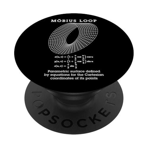 Mobius Loop Moebius Strip Band Mathematiklehrer Nerd Wissenschaft PopSockets Klebender PopGrip von Grandio Design Funny Scientific Science Gifts