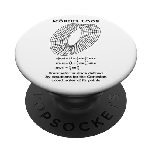 Mobius Loop Moebius Strip Band Mathematiklehrer Nerd Wissenschaft PopSockets Klebender PopGrip von Grandio Design Funny Scientific Science Gifts