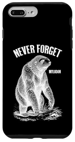 Mylodon Never Forget Riesiges Bodenfaultier Ausgestorbene Paläontologie Hülle für iPhone 7 Plus/8 Plus von Grandio Design Funny Scientific Science Gifts