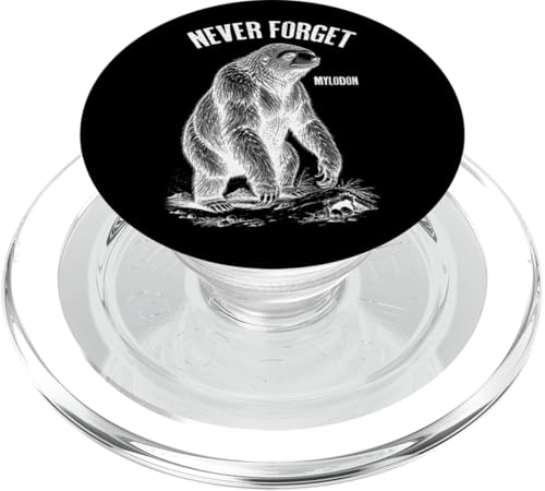 Mylodon Never Forget Riesiges Bodenfaultier Ausgestorbene Paläontologie PopSockets PopGrip für MagSafe von Grandio Design Funny Scientific Science Gifts
