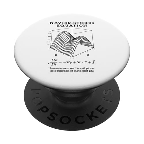 Navier Stokes Gleichung Physik Mathematiklehrer Nerdy Science PopSockets Klebender PopGrip von Grandio Design Funny Scientific Science Gifts