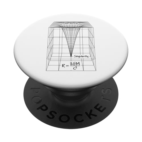 Schwarzes Loch Physik Diagramm Schwarzschild Radius Science PopSockets mit austauschbarem PopGrip von Grandio Design Funny Scientific Science Gifts
