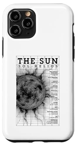 Sun Helios Solarphysik Astronomie Wissenschaft STEM-Diagramm Hülle für iPhone 11 Pro von Grandio Design Funny Scientific Science Gifts