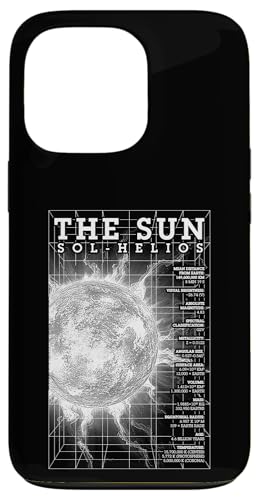 Sun Helios Solarphysik Astronomie Wissenschaft STEM-Diagramm Hülle für iPhone 13 Pro von Grandio Design Funny Scientific Science Gifts