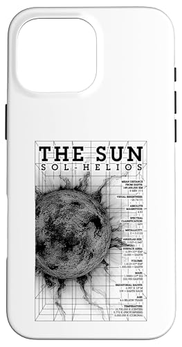 Sun Helios Solarphysik Astronomie Wissenschaft STEM-Diagramm Hülle für iPhone 16 Pro Max von Grandio Design Funny Scientific Science Gifts