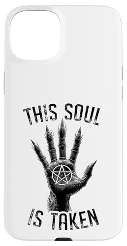Demon Hand This Soul Is Taken Goth Devil Pentagramm Halloween Hülle für iPhone 15 Plus Demon Hand This Soul Is Taken Goth Devil Pentagramm Halloween Hülle für iPhone 15 Plus von Grandio Design Halloween Horror