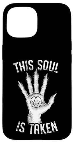 Demon Hand This Soul Is Taken Goth Devil Pentagramm Halloween Hülle für iPhone 15 Demon Hand This Soul Is Taken Goth Devil Pentagramm Halloween Hülle für iPhone 15 von Grandio Design Halloween Horror