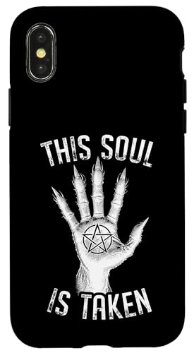Demon Hand This Soul Is Taken Goth Devil Pentagramm Halloween Hülle für iPhone X/XS Demon Hand This Soul Is Taken Goth Devil Pentagramm Halloween Hülle für iPhone X/XS von Grandio Design Halloween Horror