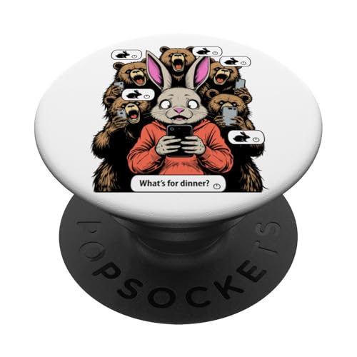 Gruppenchat Lustiges Kaninchen Dinner Hungry Bears Handy PopSockets Klebender PopGrip Gruppenchat Lustiges Kaninchen Dinner Hungry Bears Handy PopSockets Klebender PopGrip von Grandio Design Political Sarcasm Humor