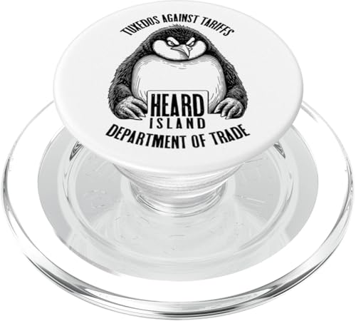 Pinguine gegen Tarife Lustig Heard Island Angry Penguin PopSockets PopGrip für MagSafe Pinguine gegen Tarife Lustig Heard Island Angry Penguin PopSockets PopGrip für MagSafe von Grandio Design Political Sarcasm Humor