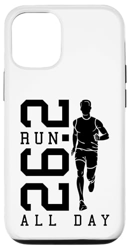 Full Marathon Runner 26.2 Run All Day Running Men Zitat Hülle für iPhone 12/12 Pro von Grandio Design Running Marathon Runner Training