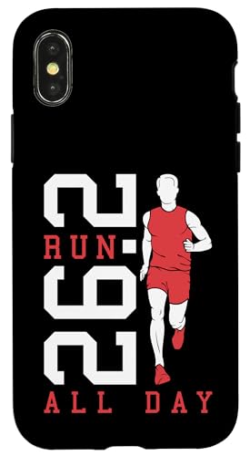 Full Marathon Runner 26.2 Run All Day Running Men Zitat Hülle für iPhone X/XS Full Marathon Runner 26.2 Run All Day Running Men Zitat Hülle für iPhone X/XS von Grandio Design Running Marathon Runner Training