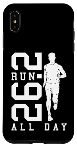 Full Marathon Runner 26.2 Run All Day Running Men Zitat Hülle für iPhone XS Max von Grandio Design Running Marathon Runner Training