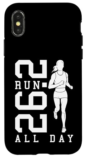 Full Marathon Runner 26.2 Run All Day Running Women Zitat Hülle für iPhone X/XS Full Marathon Runner 26.2 Run All Day Running Women Zitat Hülle für iPhone X/XS von Grandio Design Running Marathon Runner Training