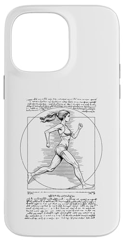 Läufer Vitruvian Frau Leonardo Da Vinci Running Girl Hülle für iPhone 14 Pro Max Läufer Vitruvian Frau Leonardo Da Vinci Running Girl Hülle für iPhone 14 Pro Max von Grandio Design Running Marathon Runner Training
