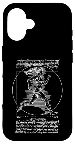 Läufer Vitruvian Frau Leonardo Da Vinci Running Girl Hülle für iPhone 16 Läufer Vitruvian Frau Leonardo Da Vinci Running Girl Hülle für iPhone 16 von Grandio Design Running Marathon Runner Training