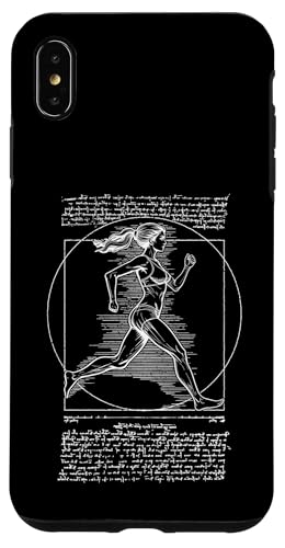 Läufer Vitruvian Frau Leonardo Da Vinci Running Girl Hülle für iPhone XS Max Läufer Vitruvian Frau Leonardo Da Vinci Running Girl Hülle für iPhone XS Max von Grandio Design Running Marathon Runner Training