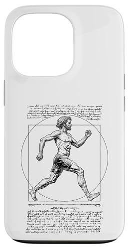 Läufer Vitruvian Man Leonardo Da Vinci Vintage Running Hülle für iPhone 13 Pro Läufer Vitruvian Man Leonardo Da Vinci Vintage Running Hülle für iPhone 13 Pro von Grandio Design Running Marathon Runner Training