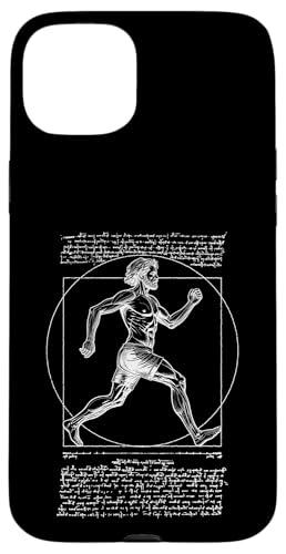 Läufer Vitruvian Man Leonardo Da Vinci Vintage Running Hülle für iPhone 15 Plus Läufer Vitruvian Man Leonardo Da Vinci Vintage Running Hülle für iPhone 15 Plus von Grandio Design Running Marathon Runner Training