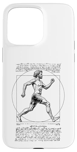 Läufer Vitruvian Man Leonardo Da Vinci Vintage Running Hülle für iPhone 15 Pro Max Läufer Vitruvian Man Leonardo Da Vinci Vintage Running Hülle für iPhone 15 Pro Max von Grandio Design Running Marathon Runner Training