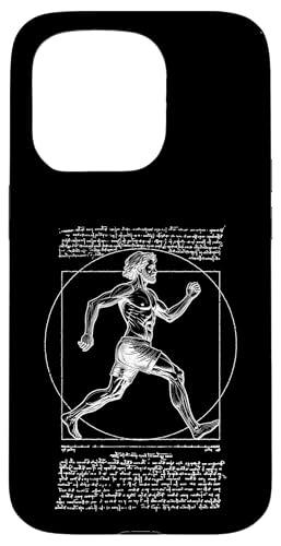 Läufer Vitruvian Man Leonardo Da Vinci Vintage Running Hülle für iPhone 15 Pro Läufer Vitruvian Man Leonardo Da Vinci Vintage Running Hülle für iPhone 15 Pro von Grandio Design Running Marathon Runner Training