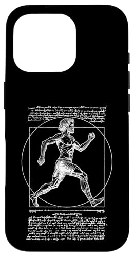 Läufer Vitruvian Man Leonardo Da Vinci Vintage Running Hülle für iPhone 16 Pro Läufer Vitruvian Man Leonardo Da Vinci Vintage Running Hülle für iPhone 16 Pro von Grandio Design Running Marathon Runner Training