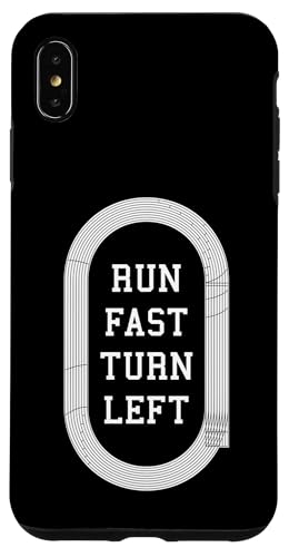 Run Fast Turn Left Track And Field Runner Running Zitat Hülle für iPhone XS Max Run Fast Turn Left Track And Field Runner Running Zitat Hülle für iPhone XS Max von Grandio Design Running Marathon Runner Training