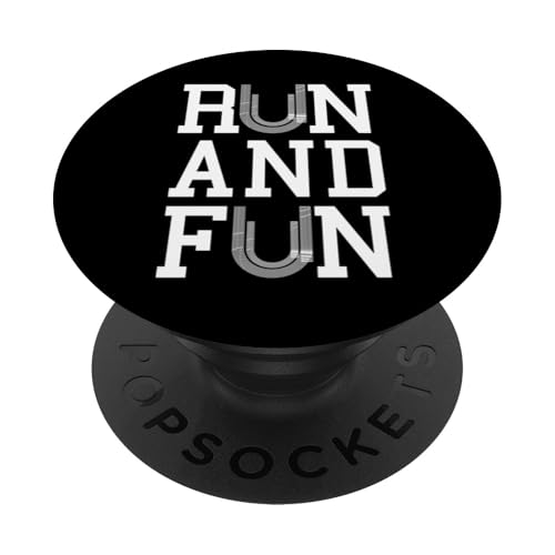 Run Fun Track and Field Runner Motivational Running Zitat PopSockets Klebender PopGrip Run Fun Track and Field Runner Motivational Running Zitat PopSockets Klebender PopGrip von Grandio Design Running Marathon Runner Training