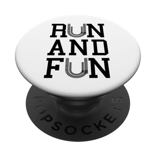Run Fun Track and Field Runner Motivational Running Zitat PopSockets Klebender PopGrip Run Fun Track and Field Runner Motivational Running Zitat PopSockets Klebender PopGrip von Grandio Design Running Marathon Runner Training