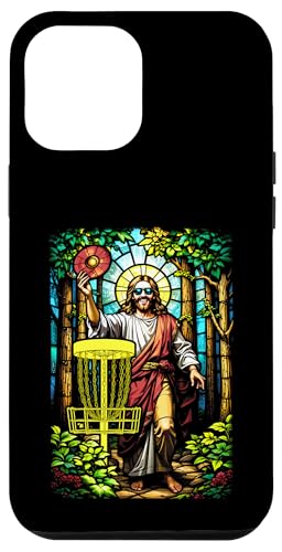 Disc Golf Jesus Christus Buntglas Waldkorb Golfer Hülle für iPhone 12 Pro Max von Grandio Design Sports Training And Fitness