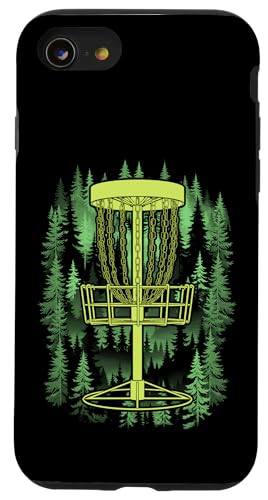 Disc Golfkorb Forest Course Funny Woods Golfer Trees Hülle für iPhone SE (2020) / 7 / 8 von Grandio Design Sports Training And Fitness