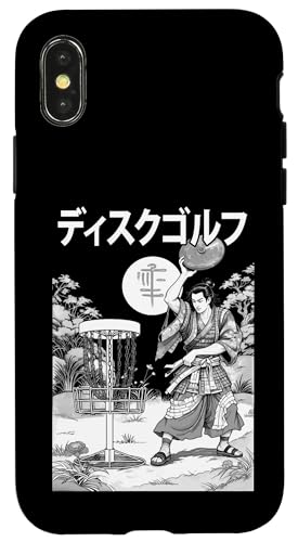 Disc Golfkorb Samurai Vintage Japanischer Golfer Kanji Hülle für iPhone X/XS von Grandio Design Sports Training And Fitness
