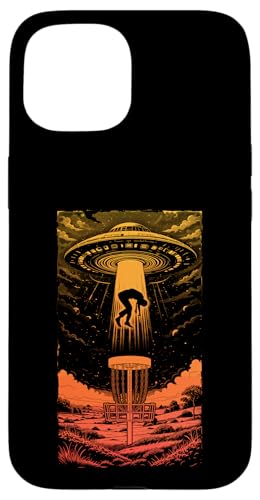 Discgolf UFO Lustiger Korb mit fliegender Untertasse, Alien-Entführung Hülle für iPhone 15 Discgolf UFO Lustiger Korb mit fliegender Untertasse, Alien-Entführung Hülle für iPhone 15 von Grandio Design Sports Training And Fitness