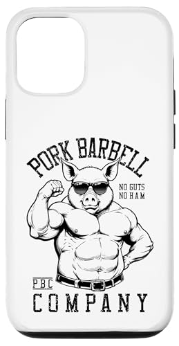 Pork Barbell Company Lustiges Fitnessstudio Buff Pig Bodybuilding Fitness Hülle für iPhone 12/12 Pro von Grandio Design Sports Training And Fitness