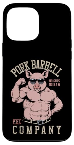 Pork Barbell Company Lustiges Fitnessstudio Buff Pig Bodybuilding Fitness Hülle für iPhone 13 Pro Max von Grandio Design Sports Training And Fitness