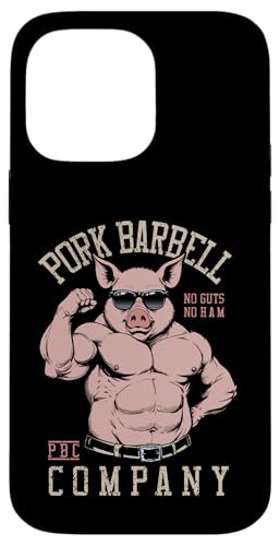 Pork Barbell Company Lustiges Fitnessstudio Buff Pig Bodybuilding Fitness Hülle für iPhone 14 Pro Max von Grandio Design Sports Training And Fitness