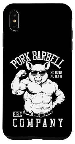 Pork Barbell Company Lustiges Fitnessstudio Buff Pig Bodybuilding Fitness Hülle für iPhone XS Max von Grandio Design Sports Training And Fitness